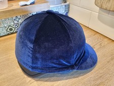Blue Velvet Riding Hat Silk