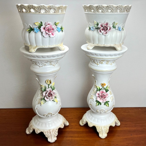 Pair capodimonte italian - pair,