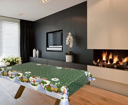 Christmas pvc vinyl tablecloth - pvc,