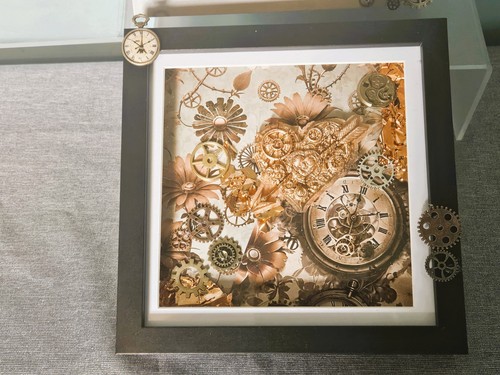 Steam punk style clock - punk,
