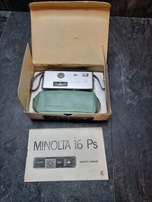 Minolta 16 Model Ps Subminiature Camera - Boxed Not Tested For Parts Or Repair 