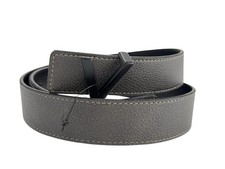 Valentino Logo Buckle Belt, Mens Belt Size Small, Grey, New