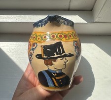 Henriot Quimper Bretonne Corbeille Milk Cream Pot Small Pitcher  circa 1930s