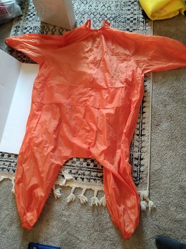 Adult inflatable fat orange - adult,