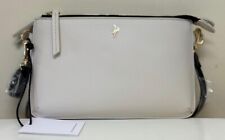 Paul's Boutique Handbag Elegant White Crossbody Bag with Gold Accent