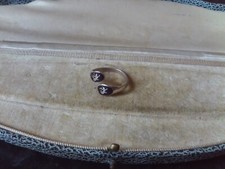 stamped 925 thailand  size s + 1/2 uk ring unusual decoration