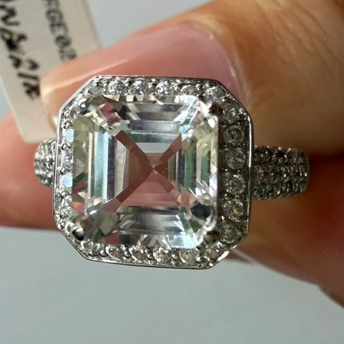 10k white gold - 10k, danburite