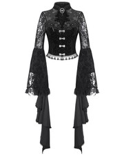 Eva Lady Dark Baroque Gothic Velvet & Lace Jacket
