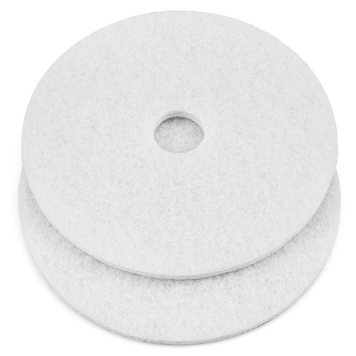 White floor buffer pads - 20",