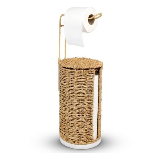 Freestanding wicker toilet - wicker,