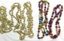 5 Mardi Gras Beads Necklaces