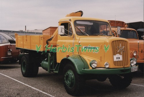 Original photo truck henschel - original,