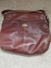 Fossil Explorer Flap Brown Leather Shoulder Bag
