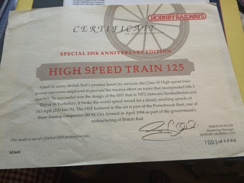 Hornby intercity high speed - hornby,