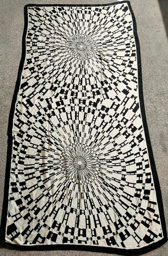 Long silk scarf matrix ladders - long,