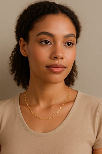 Women 18ct yellow gold chain - women's,