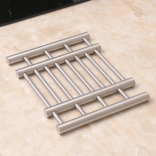 Stainless steel pot - steel, trivet