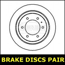 Brake Discs Pair Rear Fits