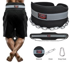 Dip Belt with Steel Chain – Weighted Pull-Ups Strength & Full Body Workout