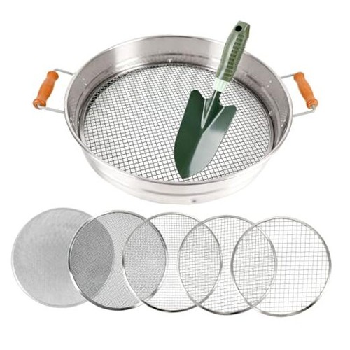 Large soil sifter with - large,