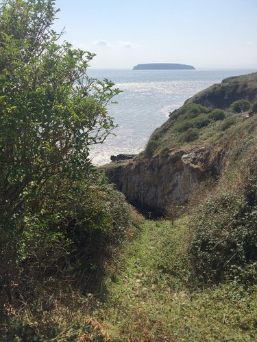 Photo 6x4 view - towards, steep