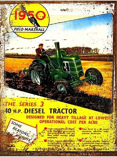1950 field marshall tractor - 1950,
