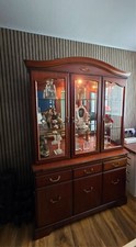 john e coyle cherry 3 door glass dislpay cabinet (Great condition)