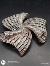 Silver Tone M & S Rhinestone