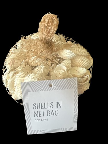 Sea shells net bag - in,