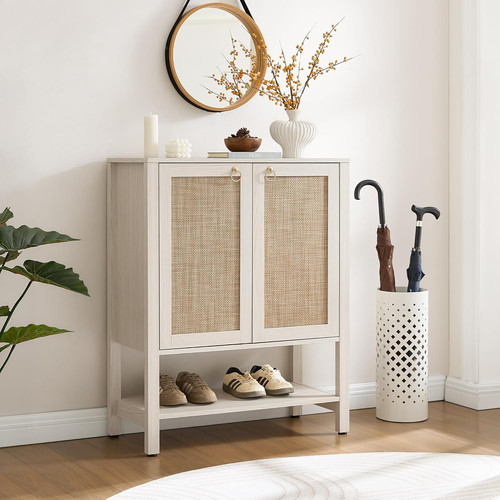 Rattan shoe cabinet with - cabinet,