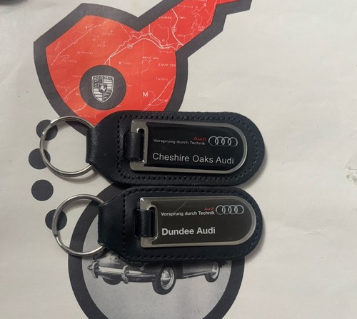 Two genuine audi keyrings - two,