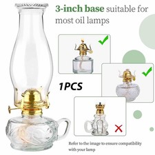 Oil Lamp Chimney Glass Shade