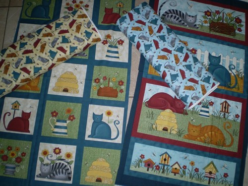 Colorful cats panels - -,
