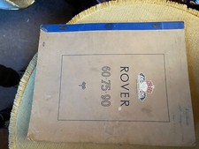 Vintage Rover 60-75-90 Owners Instruction manual