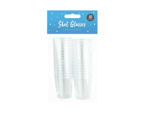 30pc clear shot glasses - 30pc,
