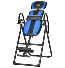 HOMCOM Foldable Gravity Inversion Table Fitness Bench w/ Soft Ankle Cushions New