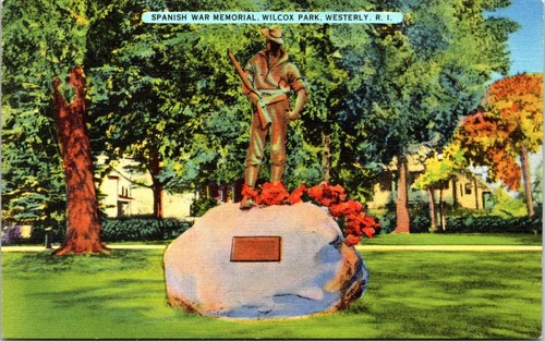 Postcard spanish war - postcard, memorial