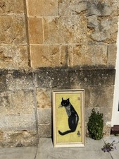 Vintage Tapestry Siamese Cat ‘Kim’ By David Da Wei Kwo . Very Rare . Signed 