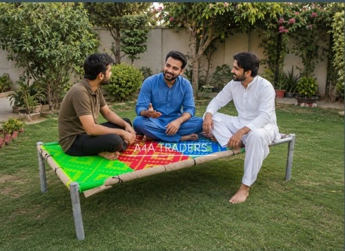 Metal frame bed - metal, bed/khat