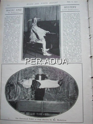 1902 magic egyptian hall - 1902,