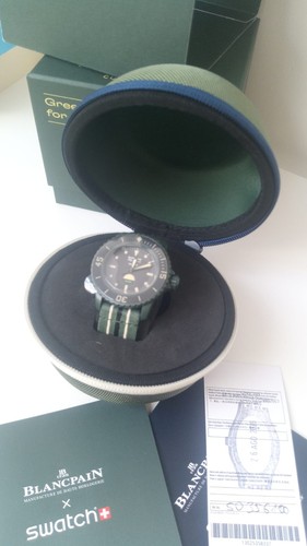 Blancpain swatch green abyss - blancpain,