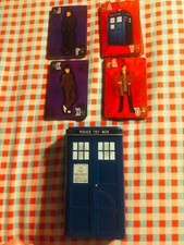 DR WHO SMALL METAL TIN CREDIT CARD HOLDER PLUS PLAYING CARDS TENNANT 10TH