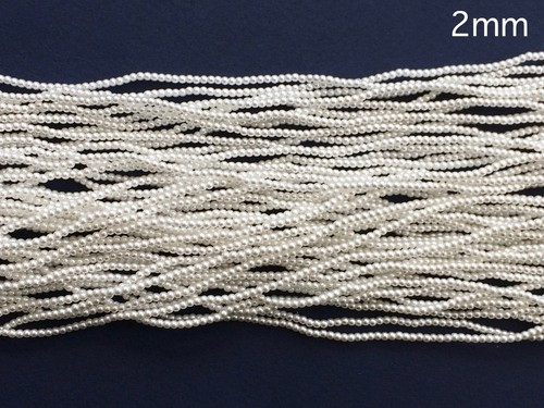 2mm imitation pearls ivory - 2mm,