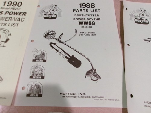 Hoffco 1988 parts - hoffco,