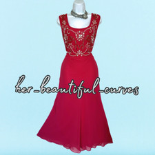 JOANNA HOPE BEADED EMBELLISHED WEDDING OCCASION PARTY DRESS SIZE 24