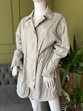 Nicole Farhi Trench Coat UK 10 Light Grey