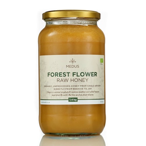4kg raw honey linden - 1.4kg,