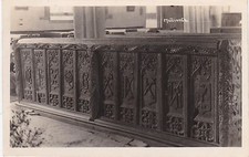 Ancient Carved Backs Of Pews