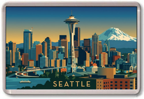 Fridge magnet seattle - -,