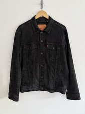 Levi’s Denim Trucker Jean Jacket Washed Black Mens Large
